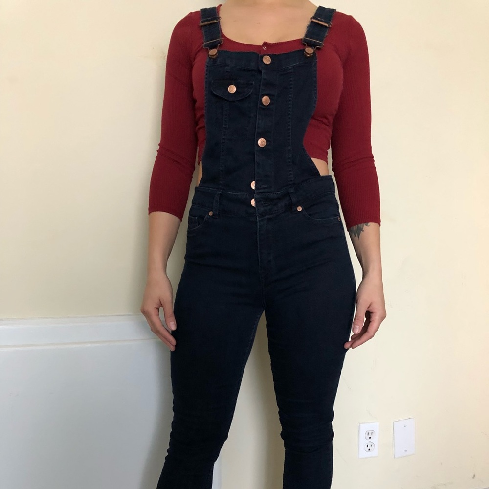 H&M Overalls Dark Wash